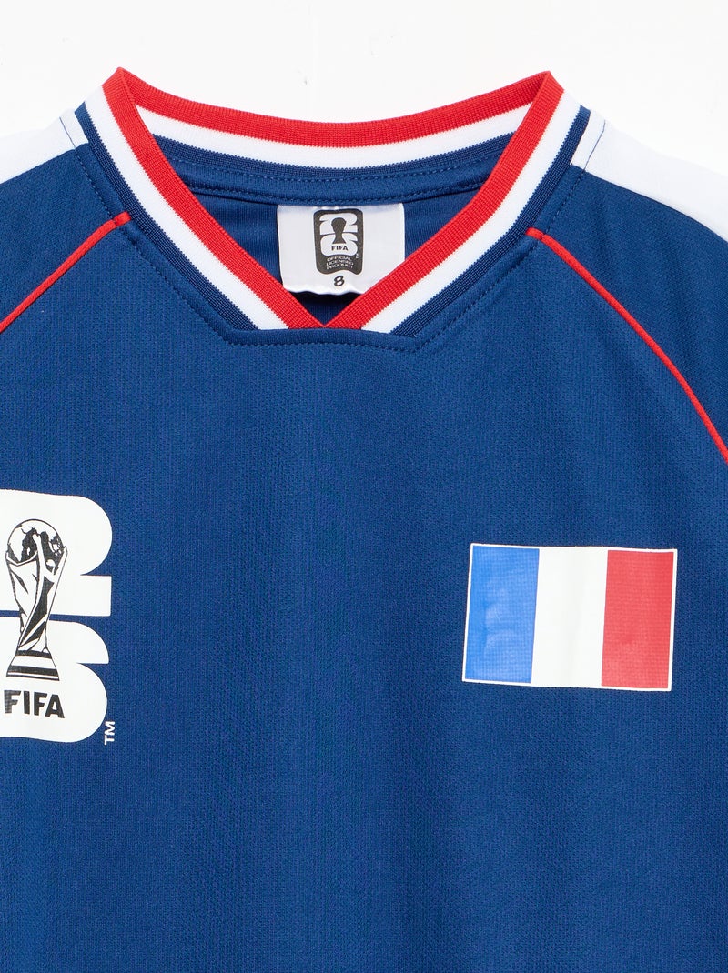 Completo t-shirt + pantaloncini con licenza ufficiale della Coppa del Mondo FIFA 26™ - Francia Blu - Kiabi