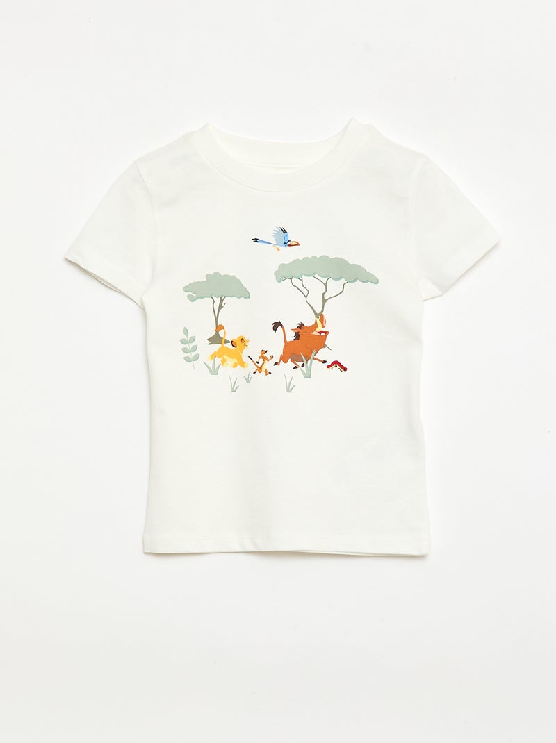 Completo t-shirt + pantaloncini 'Disney' 'Il Re Leone' - 2 pezzi Bianco - Kiabi
