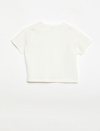 Completo T-shirt + pantaloncino ciclista a costine - 2 pezzi