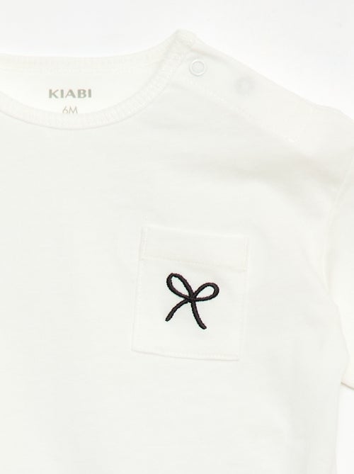 Completo T-shirt + pantaloncino ciclista a costine - 2 pezzi - Kiabi