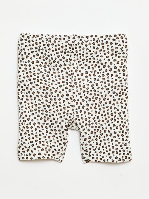 Completo T-shirt + pantaloncino ciclista a costine - 2 pezzi - Kiabi