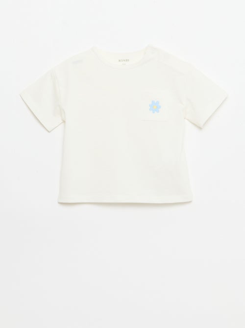 Completo T-shirt + pantaloncino ciclista a costine - 2 pezzi - Kiabi