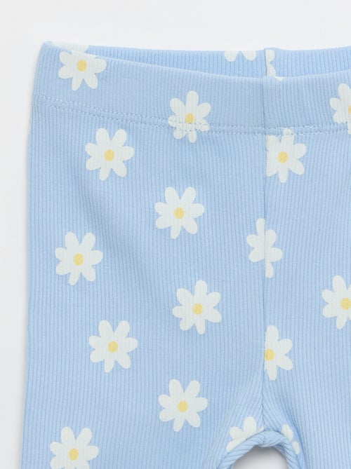 Completo T-shirt + pantaloncino ciclista a costine - 2 pezzi - Kiabi