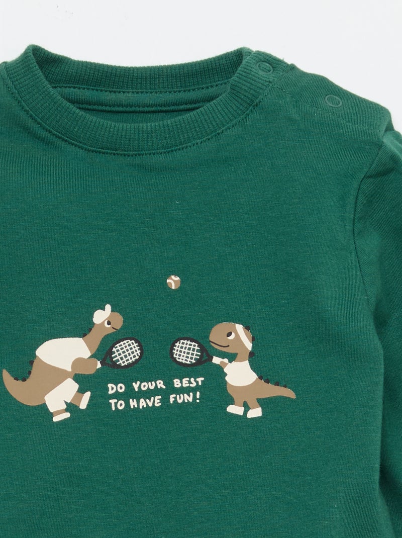 Completo t-shirt + pantaloni - 2 pezzi Verde - Kiabi