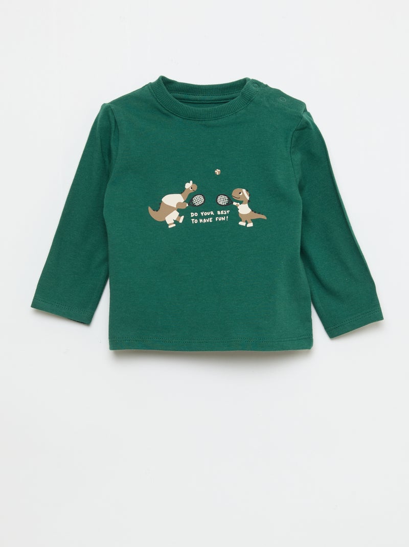 Completo t-shirt + pantaloni - 2 pezzi Verde - Kiabi