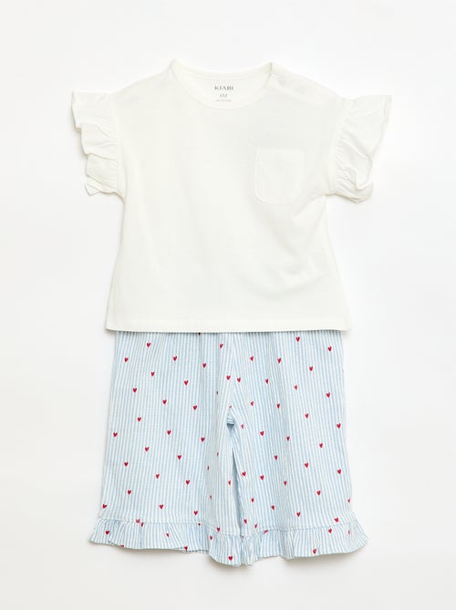 Completo t-shirt + pantaloni - 2 tasche - Kiabi