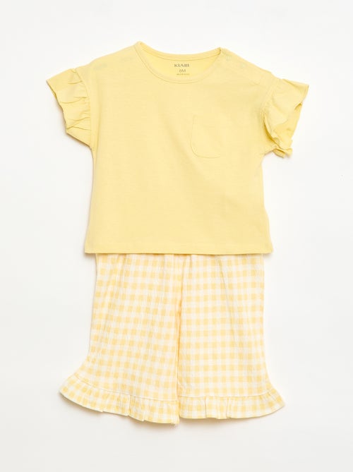 Completo t-shirt + pantaloni - 2 tasche - Kiabi