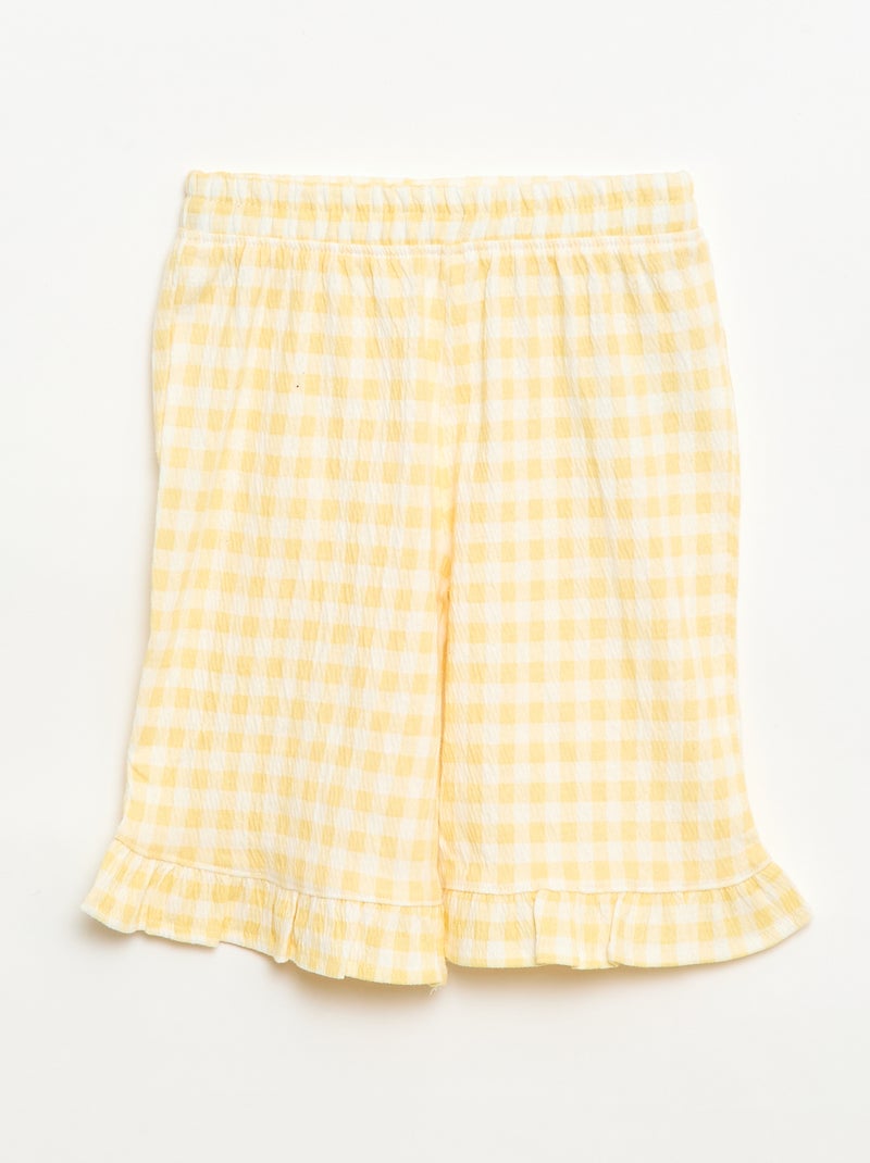 Completo t-shirt + pantaloni - 2 tasche Giallo - Kiabi
