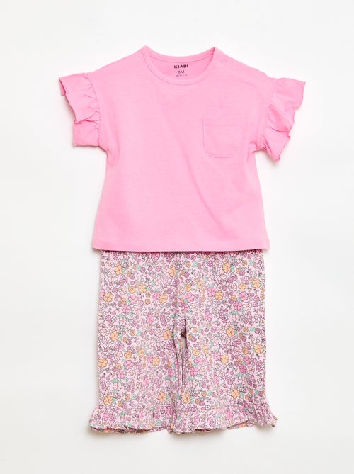 Completo t-shirt + pantaloni - 2 tasche - Kiabi