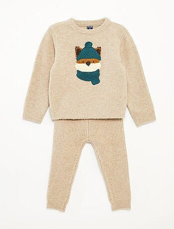 Completo t-shirt + pantaloni - stampa volpe