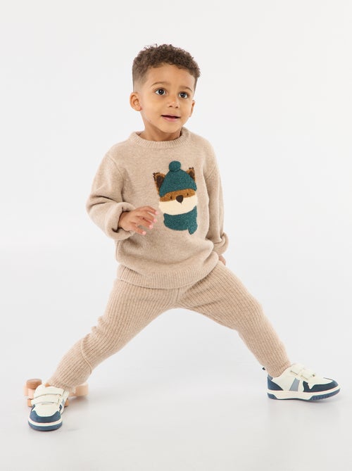 Completo t-shirt + pantaloni - stampa volpe - Kiabi