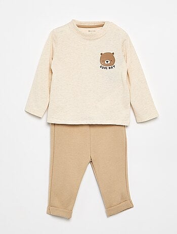 Completo t-shirt + pantaloni da jogging - 2 pezzi