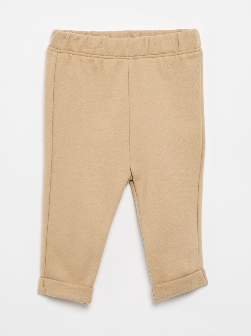 Completo t-shirt + pantaloni da jogging - 2 pezzi Beige - Kiabi