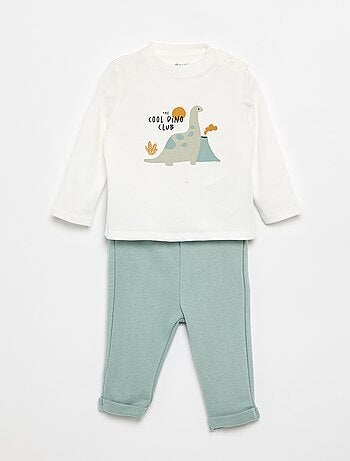 Completo t-shirt + pantaloni da jogging - 2 pezzi