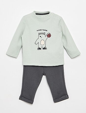 Completo t-shirt + pantaloni da jogging - 2 pezzi