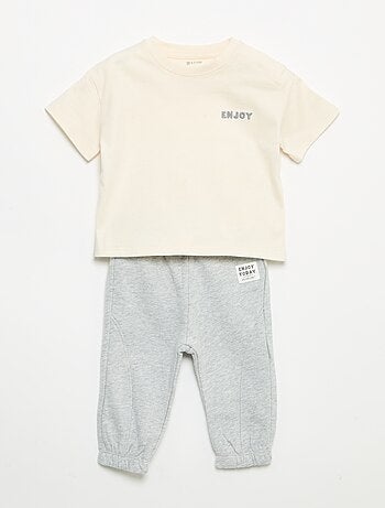 Completo T-shirt + pantaloni da jogging