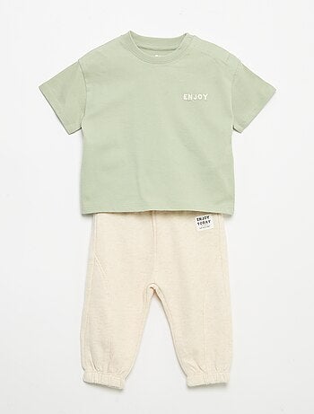 Completo T-shirt + pantaloni da jogging