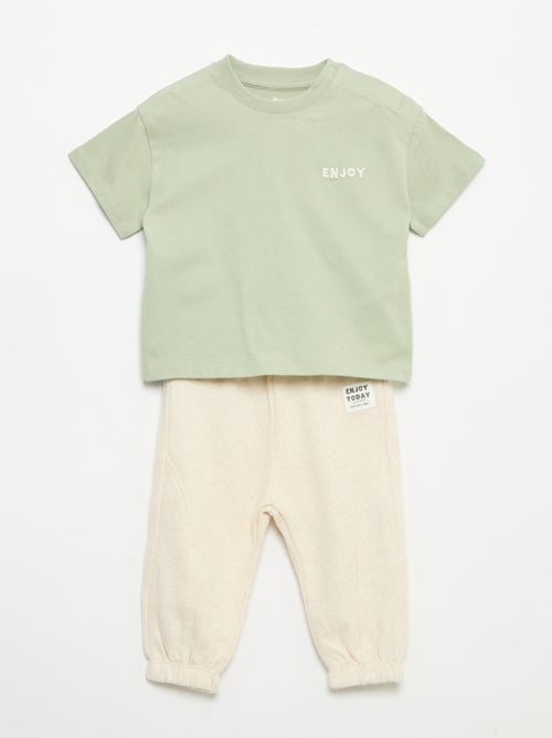 Completo T-shirt + pantaloni da jogging - Kiabi