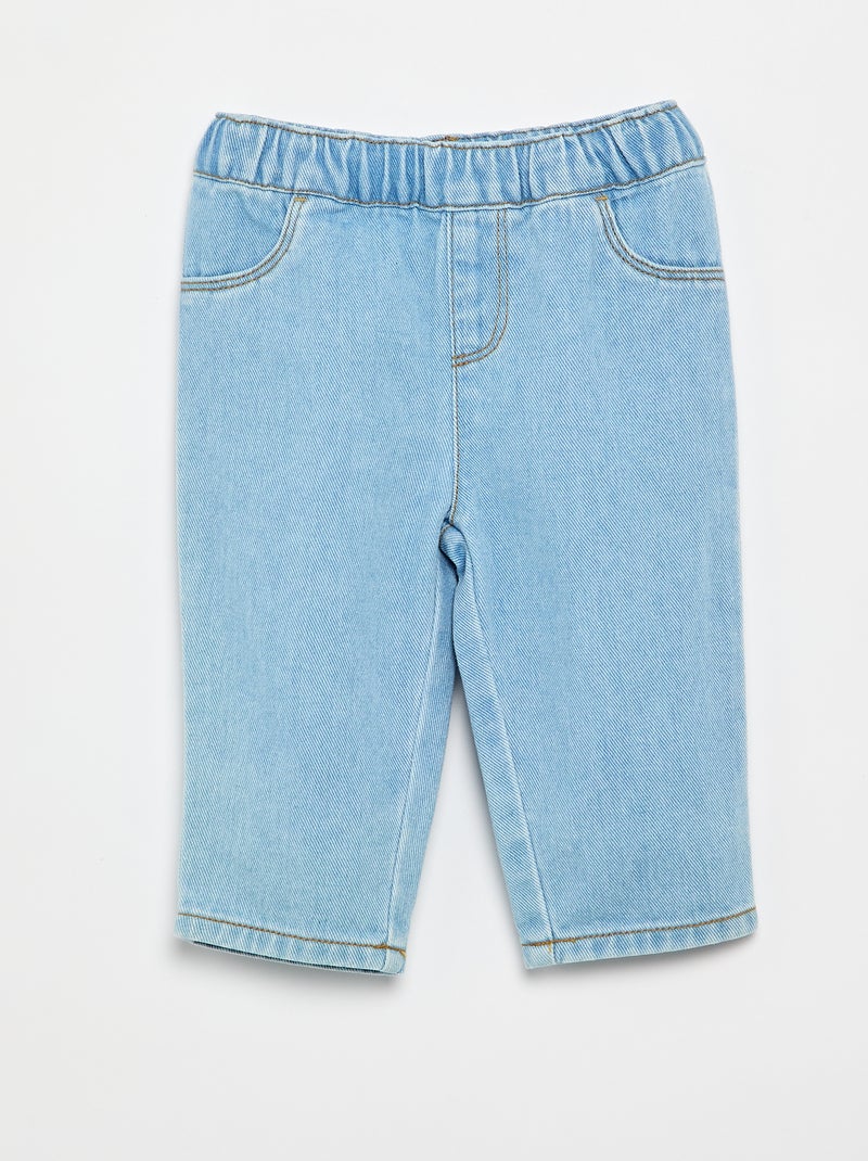 Completo t-shirt + pantaloni in denim - 2 pezzi Bianco - Kiabi
