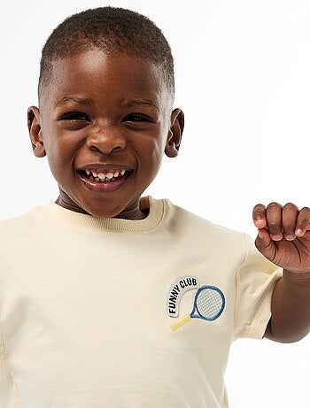 Completo t-shirt + pantaloni in denim - 2 pezzi