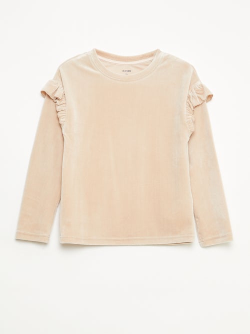 Completo t-shirt + pantaloni in velluto - 2 pezzi - Kiabi Completo t-shirt + pantaloni in velluto - 2 pezzi - Kiabi