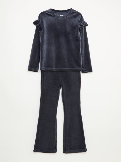 Completo t-shirt + pantaloni in velluto - 2 pezzi - Kiabi Completo t-shirt + pantaloni in velluto - 2 pezzi - Kiabi
