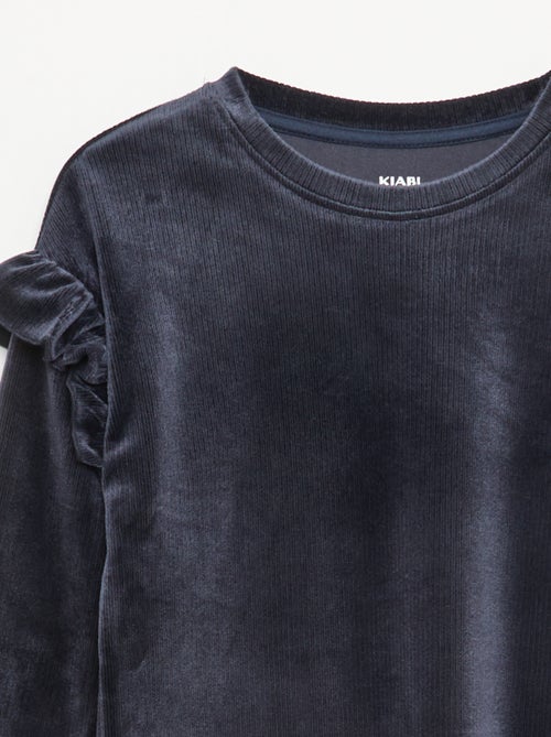 Completo t-shirt + pantaloni in velluto - 2 pezzi - Kiabi Completo t-shirt + pantaloni in velluto - 2 pezzi - Kiabi