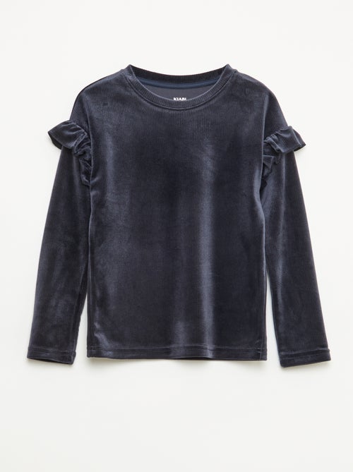 Completo t-shirt + pantaloni in velluto - 2 pezzi - Kiabi Completo t-shirt + pantaloni in velluto - 2 pezzi - Kiabi