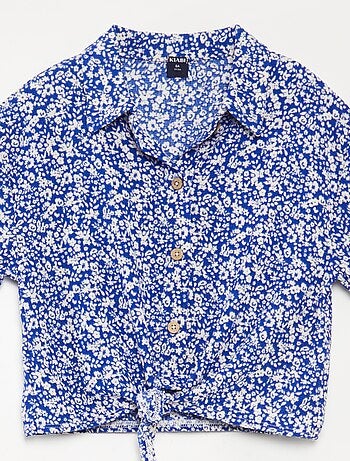 Completo t-shirt + pantaloni morbidi con stampa floreale - 2 pezzi