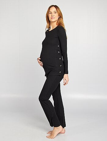 Completo t-shirt per l'allattamento + pantaloni - 2 pezzi