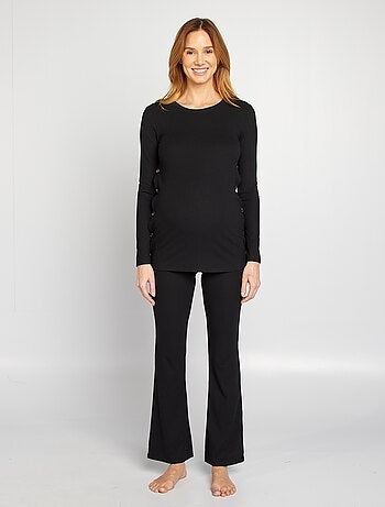 Completo t-shirt per l'allattamento + pantaloni - 2 pezzi