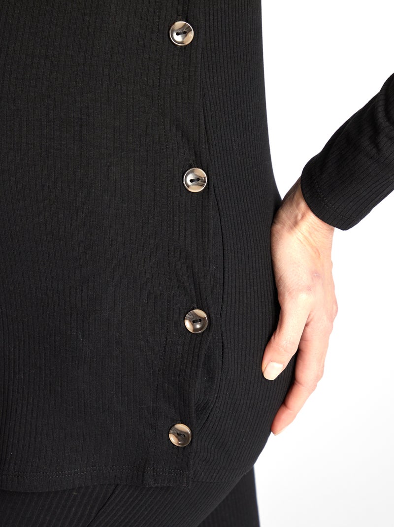 Completo t-shirt per l'allattamento + pantaloni - 2 pezzi nero - Kiabi