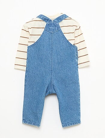 Completo t-shirt + salopette - 2 pezzi