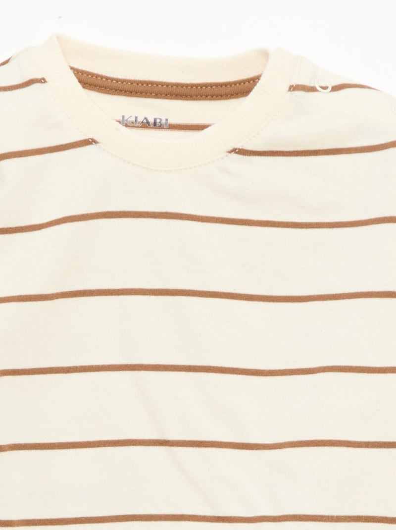 Completo t-shirt + salopette - 2 pezzi Blu - Kiabi