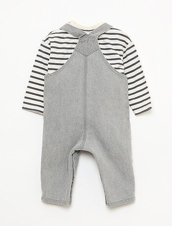 Completo t-shirt + salopette - 2 pezzi