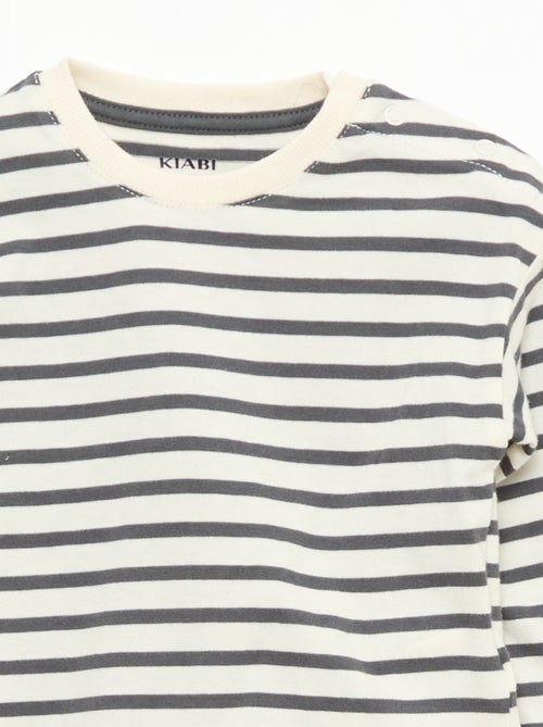 Completo t-shirt + salopette - 2 pezzi - Kiabi