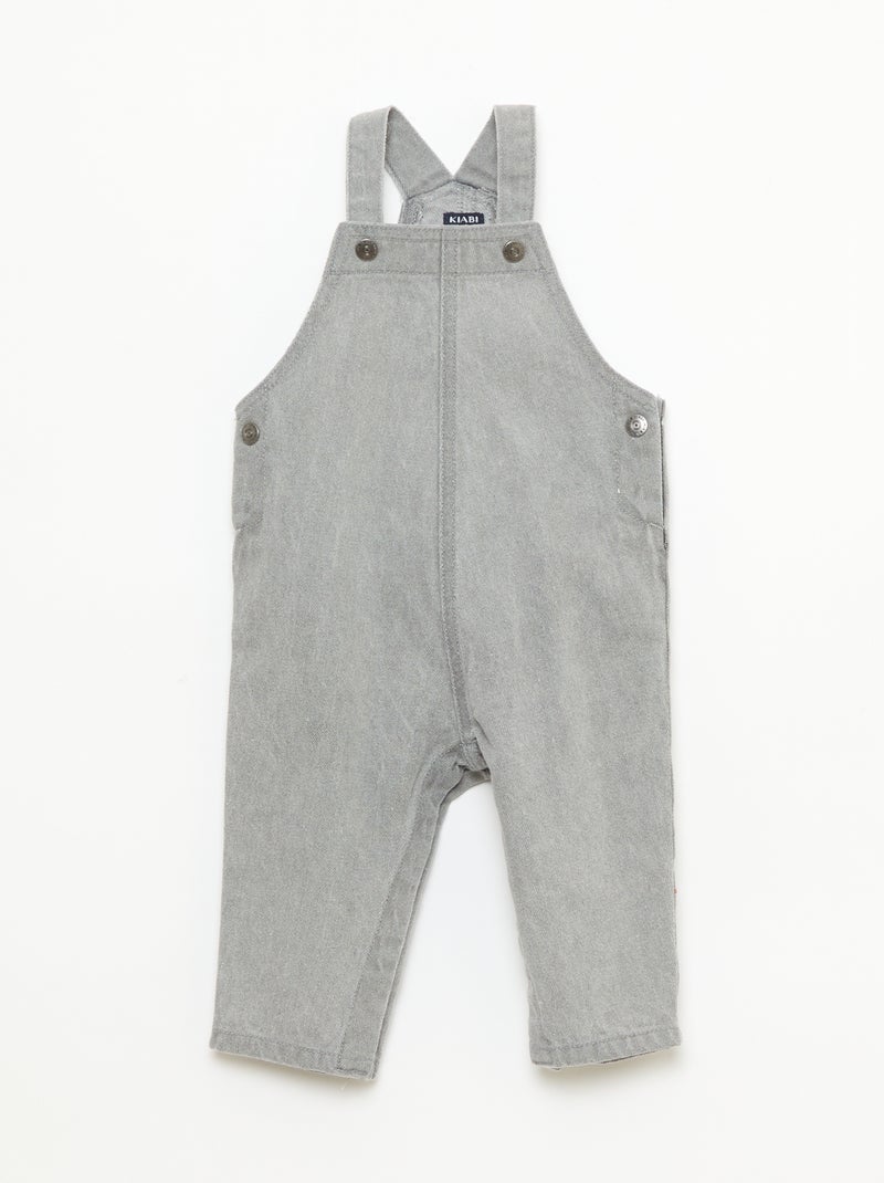 Completo t-shirt + salopette - 2 pezzi Grigio - Kiabi