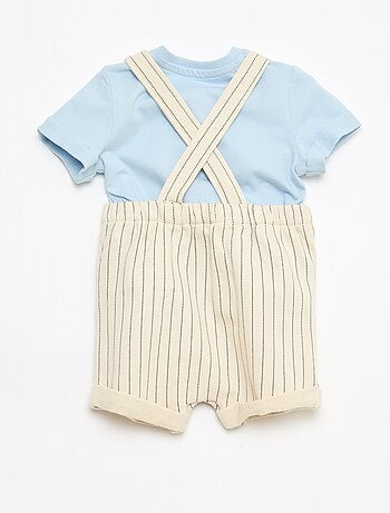 Completo t-shirt + salopette 'Disney' 'Mickey' - 2 pezzi