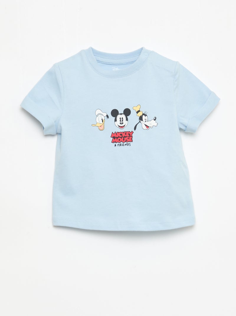 Completo t-shirt + salopette "Disney" "Mickey" - 2 pezzi Blu - Kiabi