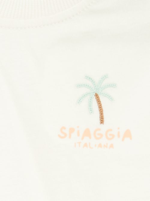 Completo t-shirt + salopette in denim - 2 pezzi - Kiabi