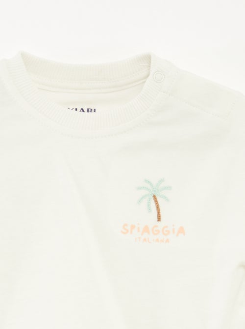 Completo t-shirt + salopette in denim - 2 pezzi - Kiabi