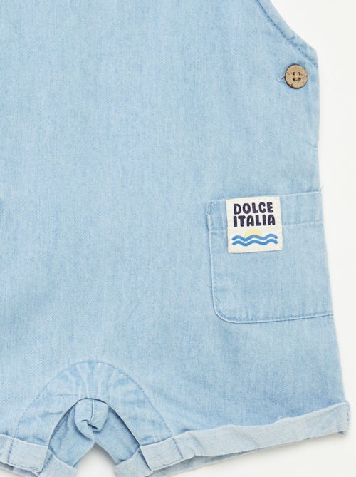 Completo t-shirt + salopette in denim - 2 pezzi - Kiabi