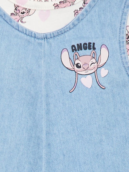 Completo t-shirt + salopette in denim 'Stitch' - Kiabi