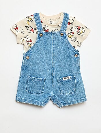 Completo t-shirt + salopette 'Mickey' 'Disney' - 2 pezzi