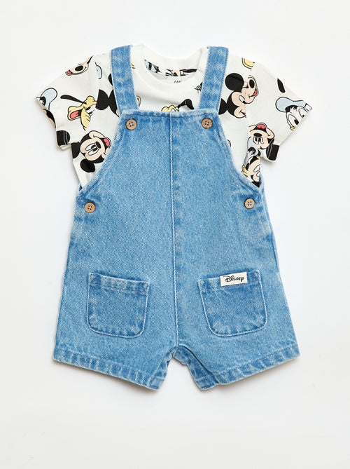 Completo t-shirt + salopette 'Mickey' 'Disney' - 2 pezzi - Kiabi