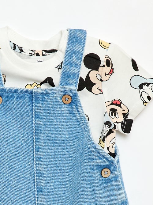 Completo t-shirt + salopette 'Mickey' 'Disney' - 2 pezzi - Kiabi