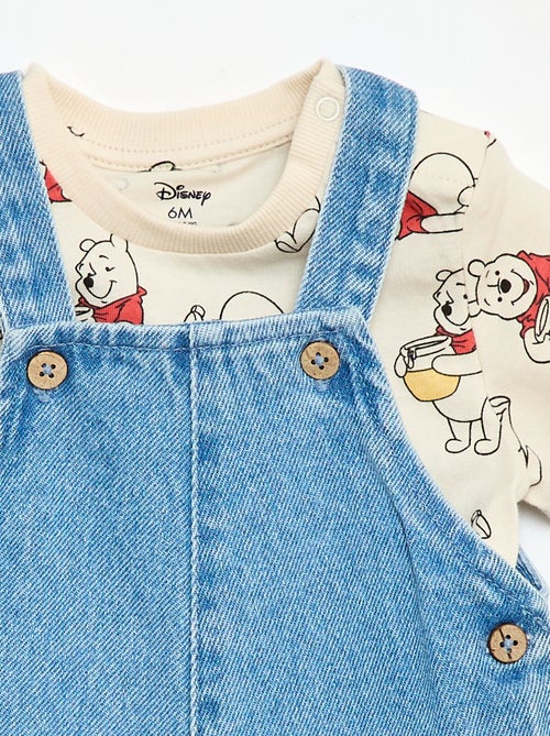 Completo t-shirt + salopette 'Winnie' 'Disney' - 2 pezzi - Kiabi