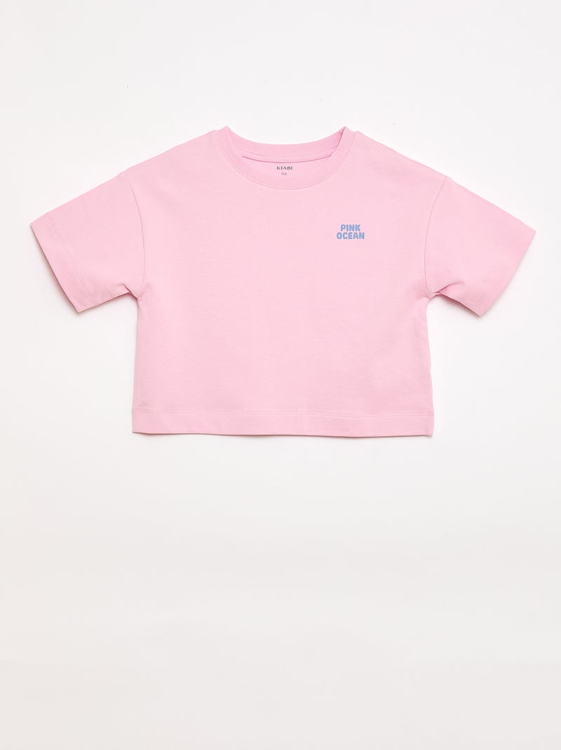 Completo T-shirt + Short - 2 pezzi Rosa - Kiabi
