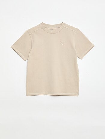 Completo t-shirt + short in piqué di cotone