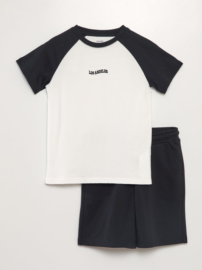 Completo t-shirt + shorts - 2 pezzi NERO - Kiabi